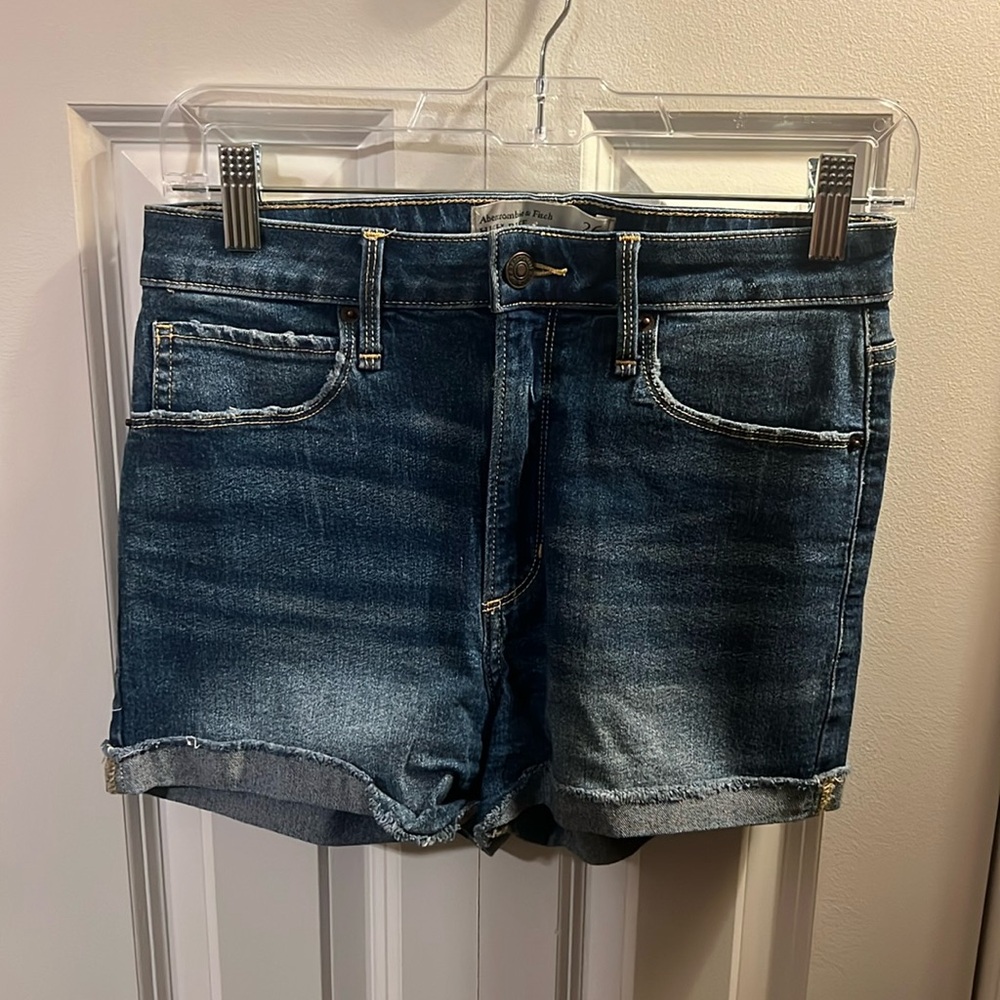 Abercrombie High Rise Jean Shorts